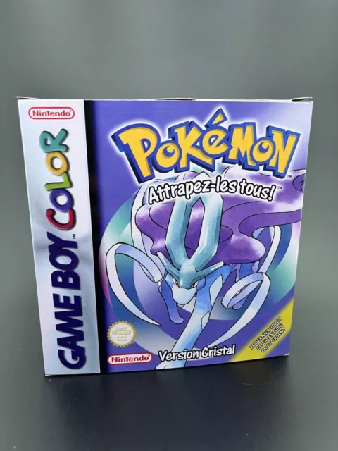 Boite de jeux Pokémon Version Cristal Nintendo Gameboy Color+ Plateau interieur