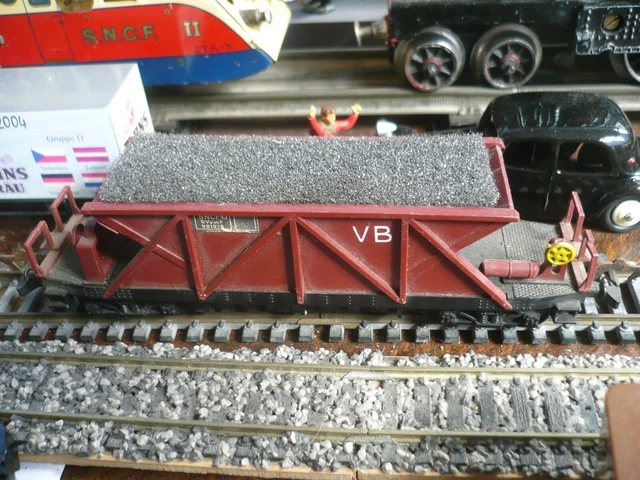 Lot De 7 Wagons Jouef – Trémie VB Marron – Réf 657 – Pour Réseau Ferroviaire