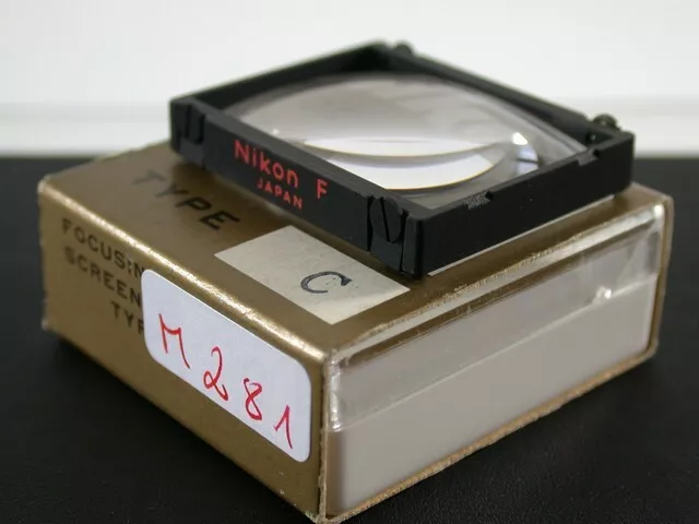 Nikon Nikkor F F2 Einstellscheibe Mattscheibe Focusing Screen Type C 281/9 3
