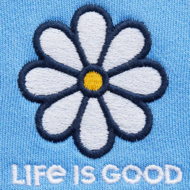 Life is Good 77632 -Women's LIG Daisy Simply True Fleece Zip Hoodie - Cornflower 2