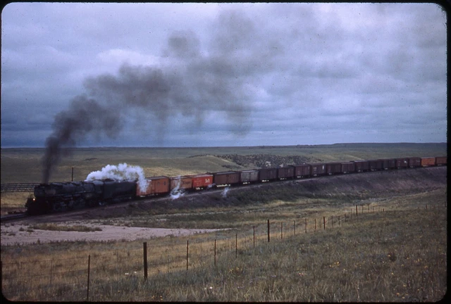 UP Union Pacific steam action duplicate slide