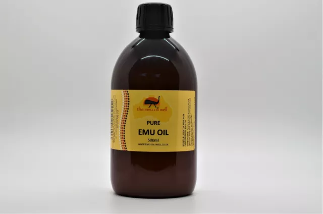 100% Pure Australian Emu Oil Skin Hair Muscle Arthritis Joint Pain Relief 500ml