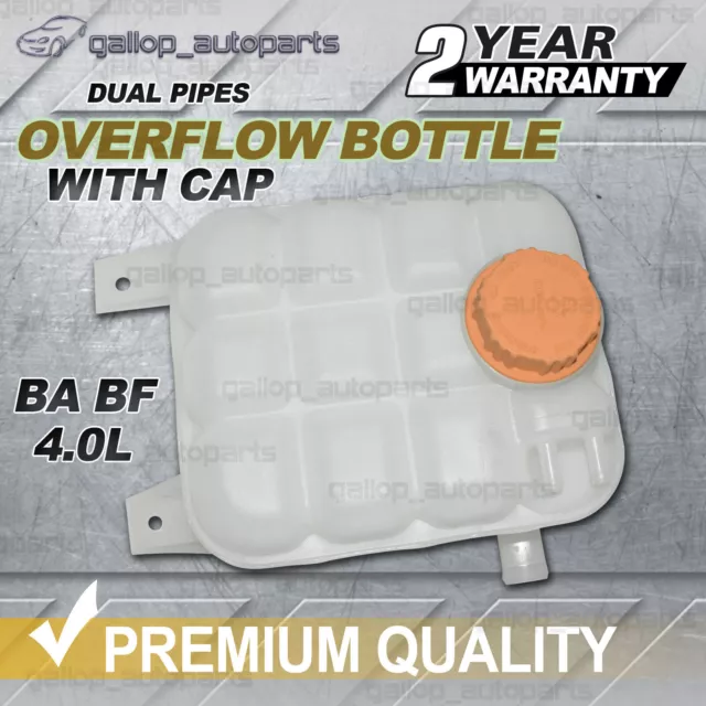 Dual Port Overflow Tank Bottle for Ford Falcon BA BF Territory SX SY 2002-2008