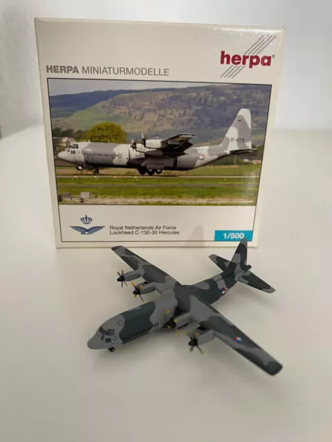 Herpa Wings 1:500 Royal Netherlands Air Force Lockheed C-130-30 Hercules