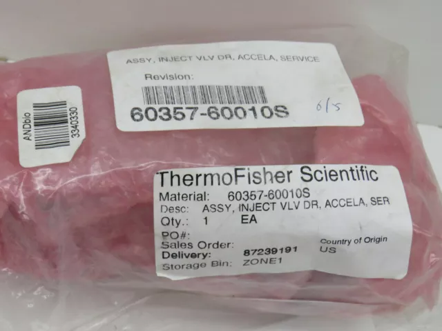 Thermo Fisher 60357-60010S Injection Valve Drive Assembly for Accela Autosampler 2
