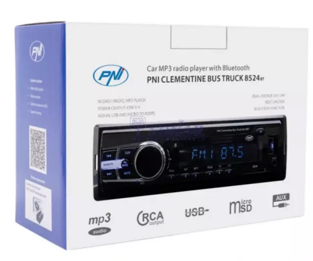 Car Radio Pni Clementine 8524Bt 12 / 24V With Bluetooth Function Mp3 Player