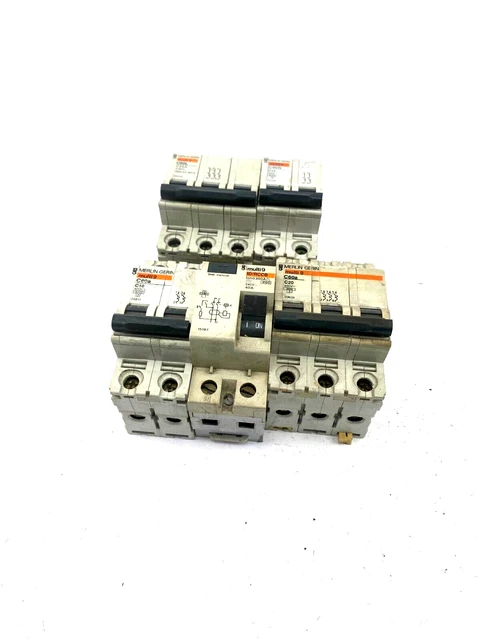 Multi 9 Rccb POSTE MERLIN GERIN Multi 9 C60L C25A+C60N C10+C60a C20+ Id / Rccb 0 ...