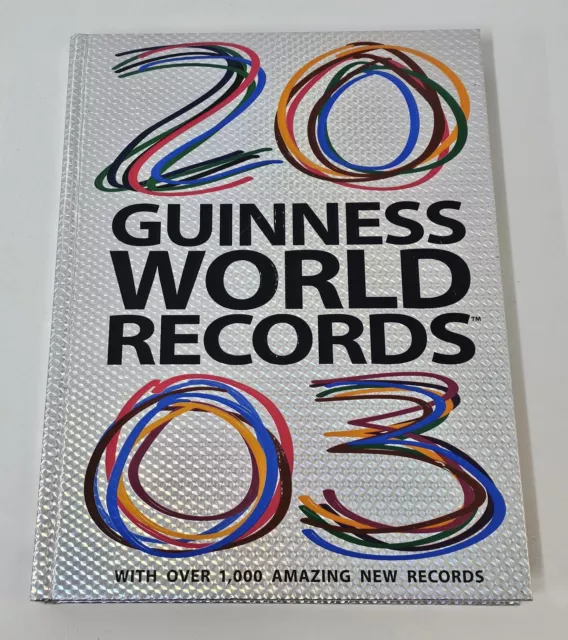 Guinness World Records 2003 Edition (Hardcover) Official Book Facts Education*