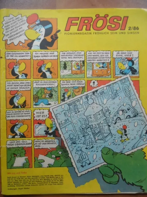 FRÖSI 2 - 1986 (2) mit Pioniermagazin Comic DDR