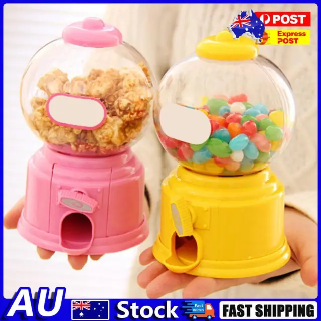 Cute Sweets Mini Candy Machine Bubble Gumball Dispenser Coin Bank AU