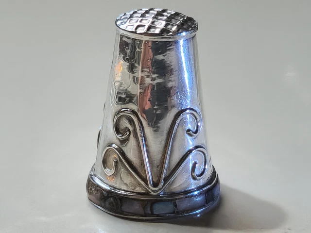 Vintage Sterling Silver Thimble Made in Mexico No holes Excellent Condition