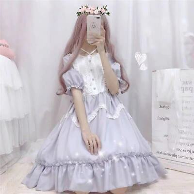 Female Japanese Cute Soft Girl Lolita Skirt Lolita Student Dress Dress Summer