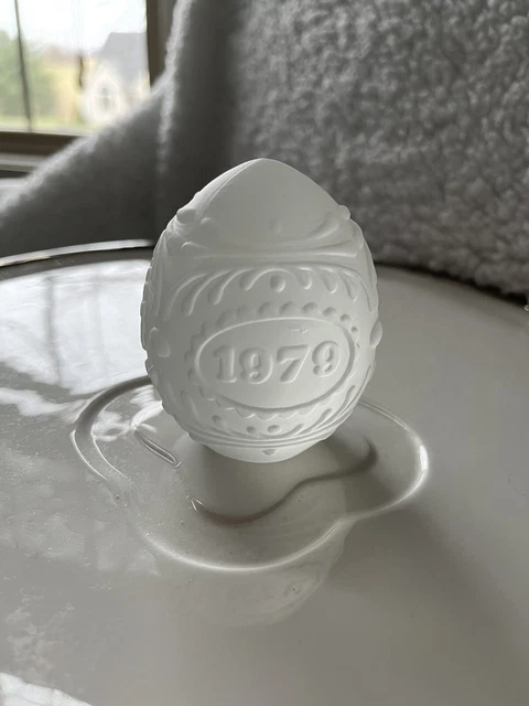 GOEBEL Annual Crystal Glass Easter Egg First Edition 1979 No Box EUC