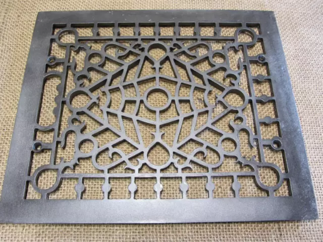 Vintage Cast Iron Register Grate Antique Old Heat Vent Furnace Hardware 10889