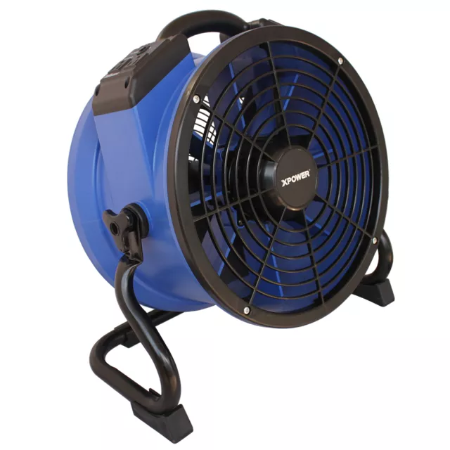 XPOWER X-35AR 1/4 HP 1720 CFM Heat Resistant Axial Fan Air Mover w Power Outlets