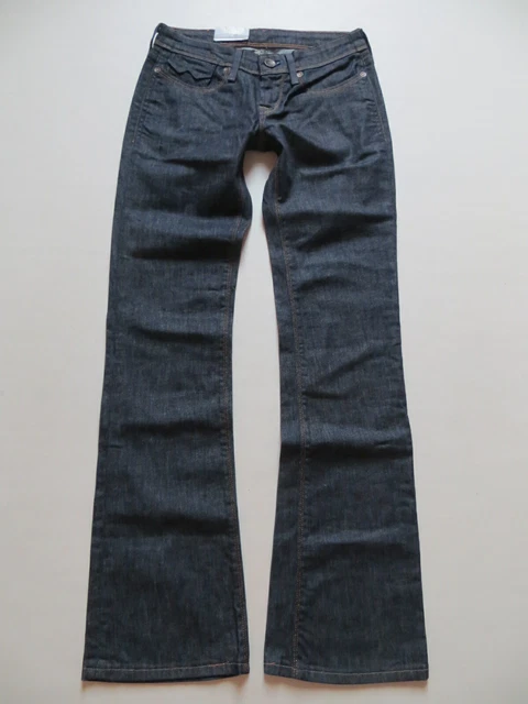 Jean Bootcut Levi's 572 Femme - Taille 31, Jambe 30 - Délavé Bleu Foncé - Occasion