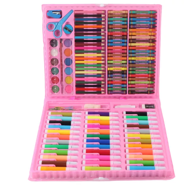 150pcs Kids Painting Set Oil Painting Stick Watercolor Pencil Crayon