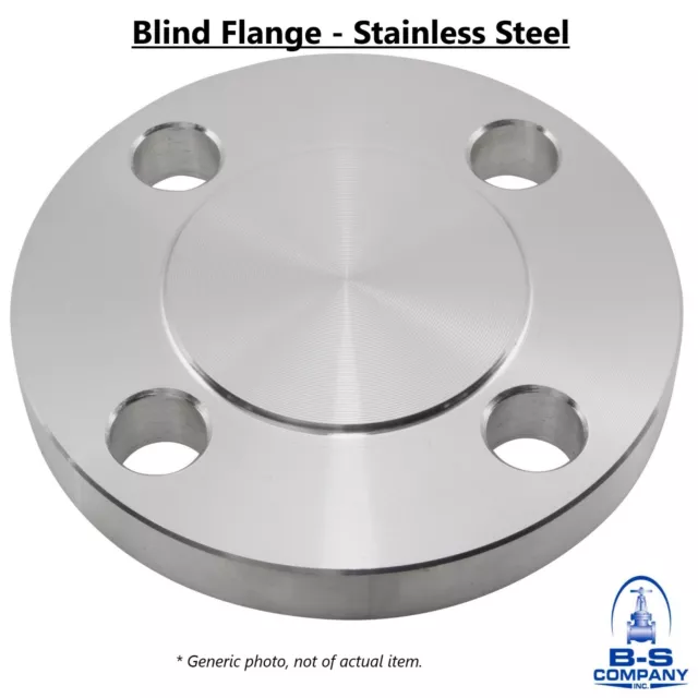 Blind Flange 1" 150 Raised Face Stainless Steel 304/304L SS A/SA182 B16.5