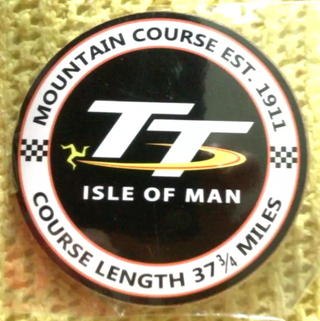 Isle of Man Motorcycling TT Races Official Logo on Round Coaster