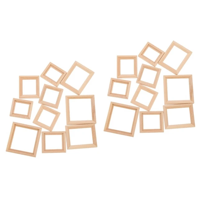 20 pcs Decorative Diy Miniature  Natural Hanging Frames Window Picture Frame