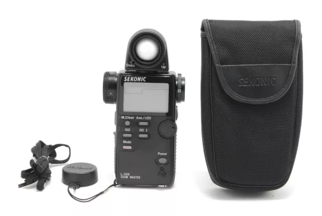 [N MINT] SEKONIC L-508 Zoom Master Digital Light Exposure Meter Case From JAPAN