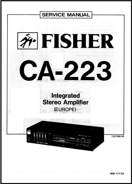 223 Radio Receiver Service Manual Fits Fisher CA 223