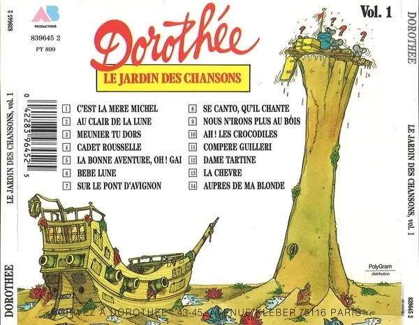 Cd Album Dorothee Et Ses Amis Le Jardin Des Chansons Vol. 1 Rare Comme Neuf 1989 2