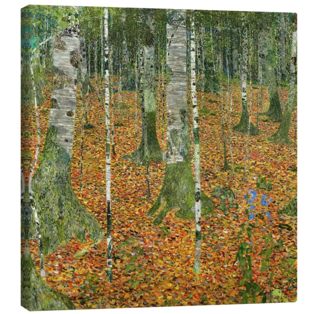 Leinwandbild Birkenwald - Gustav Klimt