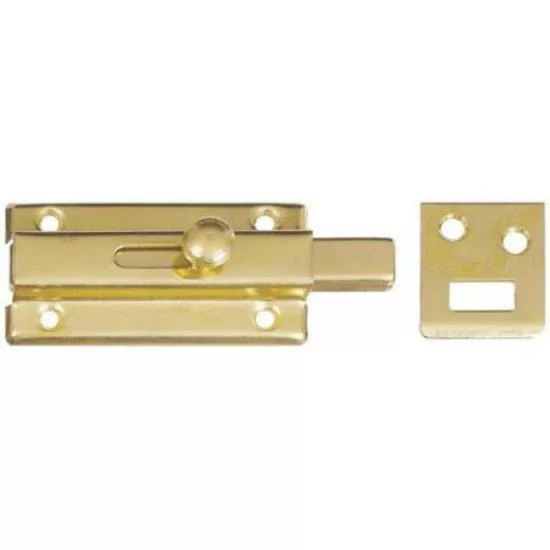 Stanley/National N152-850 Brass Finish 3" Door Safety Lock Slide Bolt