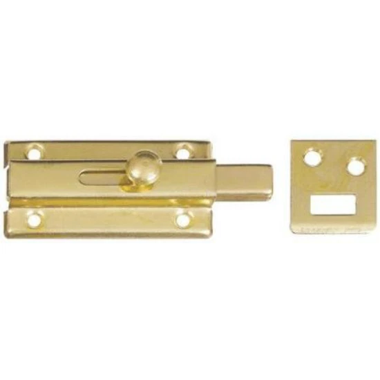 Stanley/National N152-850 Brass Finish 3" Door Safety Lock Slide Bolt