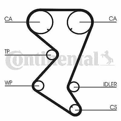 Continental Courroie De Distribution Pour Citroën Xsara Picasso 1.8 16V,2.0 16V