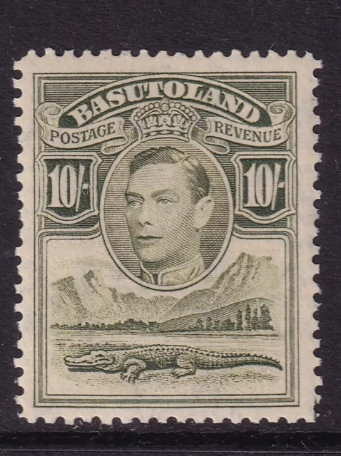 BASUTOLAND GVI SG28, 10s olive-green - very lightly mounted mint