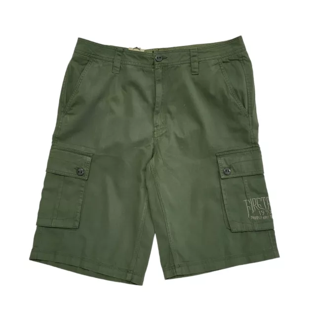 Pantalones cortos de carga verde Firetrap Reino Unido nuevos con etiquetas para hombre Reino Unido talla XL W36 D466