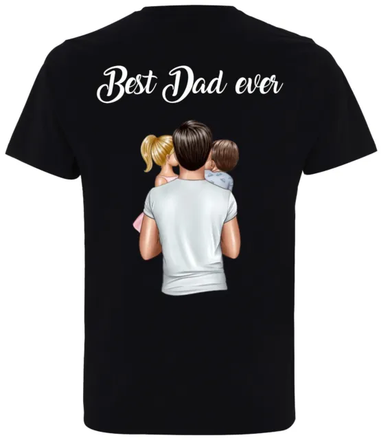 Best Dad ever Vatertag Herrentag Männertag Geburtstag Papa T-Shirt