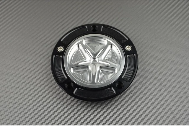 Bouchon Réservoir Carburant Chromé Sans Clé Suzuki GSX-R Hayabusa SV650 - Aluminium CNC 6061-T6
