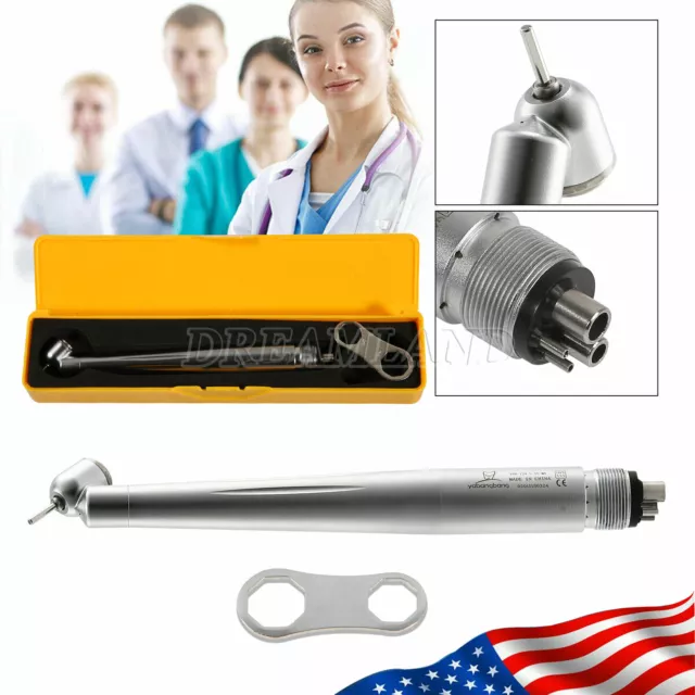 NSK Style Dental 45 Degree Surgical High Speed Handpiece Push Button 4 Holes D'o