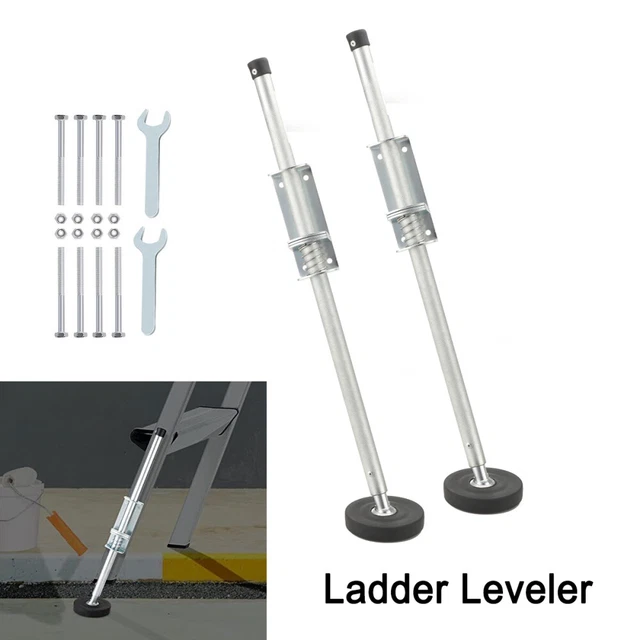 PAIR LADDER LEVELER for Extension Ladders Stabilizer Leg Leveling Tool