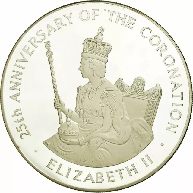 [#735544] Coin, Jamaica, Elizabeth II, 25 Dollars, 1978, Franklin Mint, Proof, M