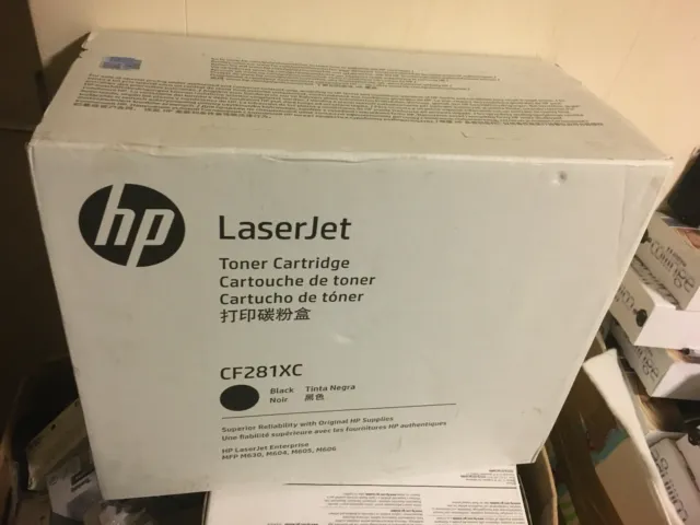 Genuine HP 81X CF281X BLACK TONER CARTRIDGE WITH OUTER BOX DAMAGE VAT INCLUDED