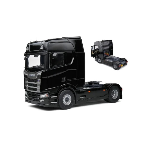 SCANIA 580S HIGHLINE 2023 BLACK 1:24 Solido Camion Die Cast Modellino