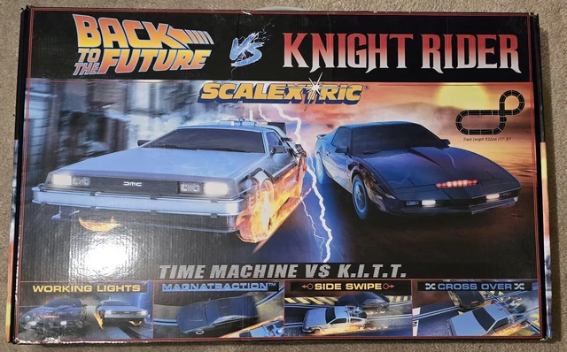 PRISTINE SCALEXTRIC 1980S TV Back to the Future vs Knight Rider