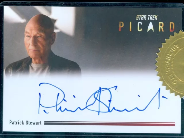 Star Trek Picard Season 2 & 3  Patrick Stewart 3 X 5 Autograph Card