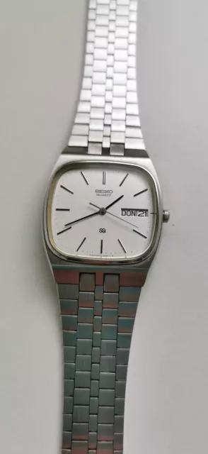 Seiko SQ TV-Dial Vintage Herren Armbanduhr