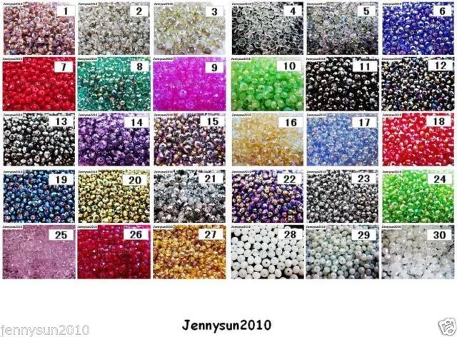 Freeshipping 100Pcs Top Quality Czech Crystal Faceted Rondelle Beads 3x 4mm Pick