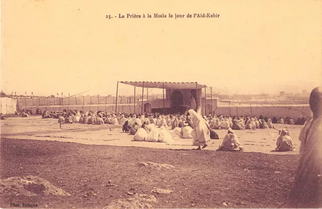 Cpa Maroc La Priere A La Msala Le Jour De L'aid Kebir