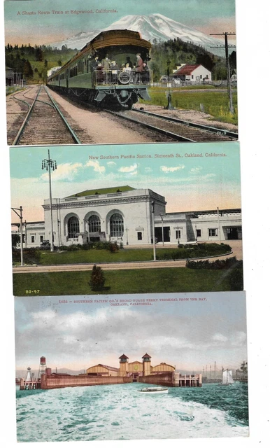 CA-SP-Railroad Station-Train Depot-Southern Pacific Postcards