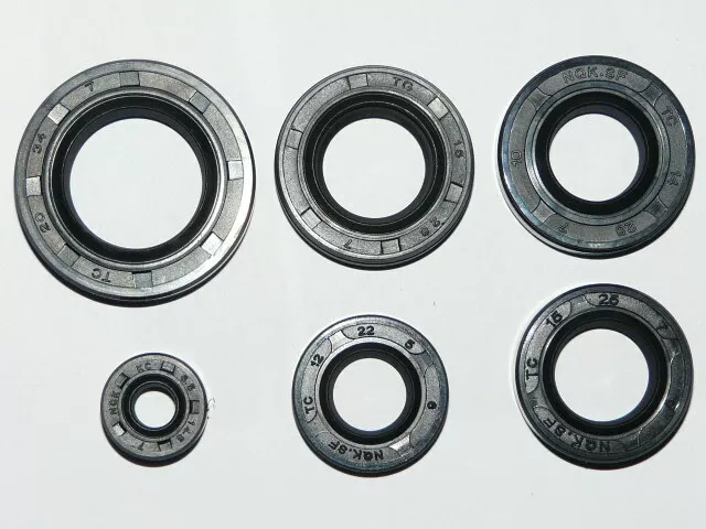 Jeu De 5 Joints SPI Pour Moteur 125-250 Cc - Pour ATV, Go-Kart, Quad, Dirt Bike, Dimensions Variées, En Caoutchouc Haute Qualité - 9