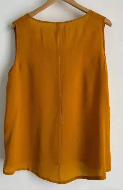 TS Taking Shape Women's Tunic Top Mustard Yellow, Plus Size 16 Sleeveless