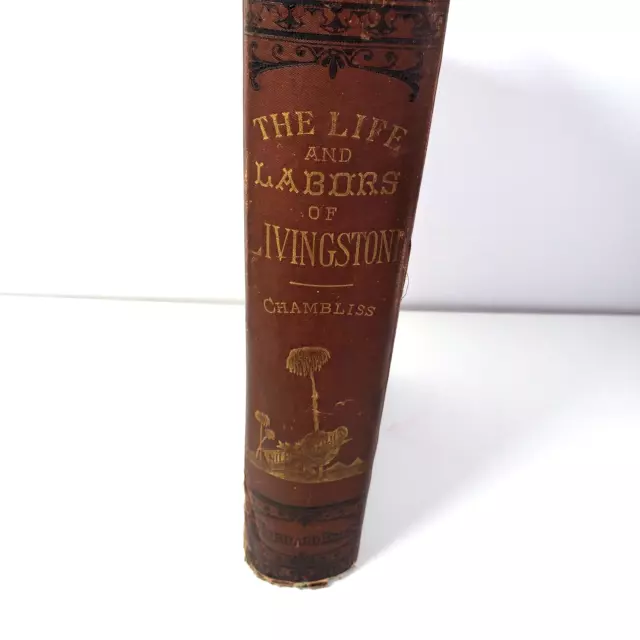 The Life And Labors of Livingstone (Vintage, 1st Ed, 1875) by Chambliss 2