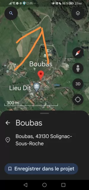 TERRAIN A VENDRE :Solignac sous Roche lieu dit Boubas Haute Loire 43 ; 7098m² 3